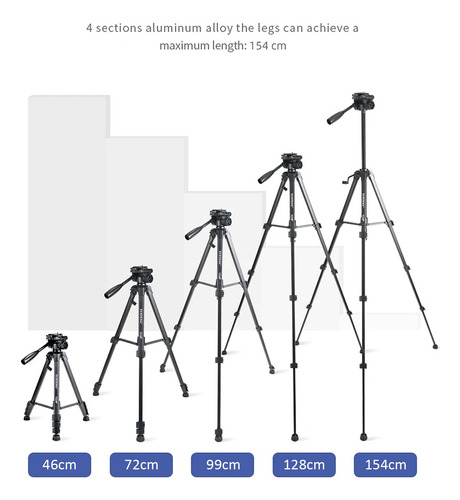 Tripe Universal Camera Fotografica Profissional Yunteng