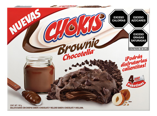 3 Pzs Gamesa Galletas Chokis Chocotella 192gr