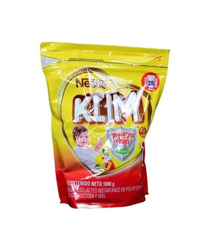 Imagen 1 de 1 de Leche de fórmula  en polvo  Nestlé Klim 1+ con Miel sabor miel  en bolsa de 1kg - 12 meses 3 años