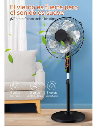 2pcs Ventiladores De Pie De Piso De Pedestal Con 5 Aspas