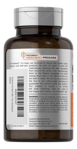 Horbäach Vitamina D3 K2 5000iu De Vitamina D Y Complejo