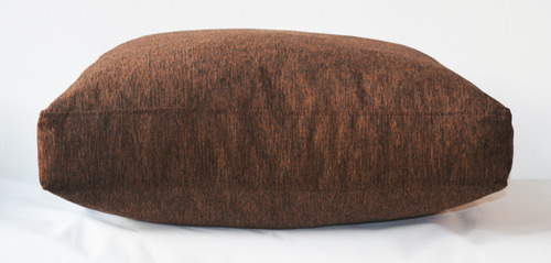 Funda Almohadón 50x60x15 Chenille Sillón Algarrobo Reforzado Chocolate Chenille