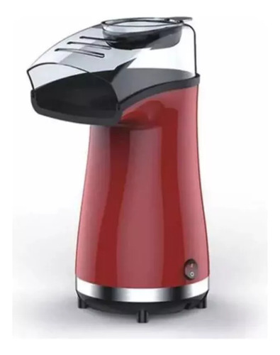 Mini Máquina De Palomitas De Aire Caliente, Rojo,1040w 120v Rojo