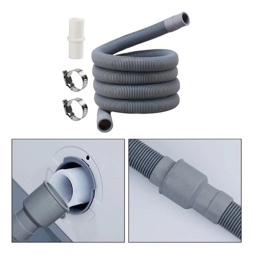 Kit De Extensión De Manguera De Desagüe Para Lavadora