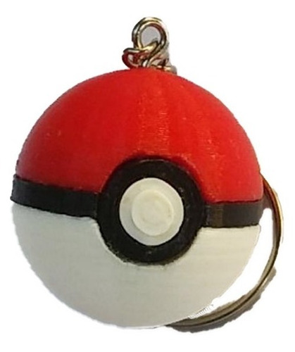 Llavero Pokemon Mini Pokeball Impresion 3d Pixelados_