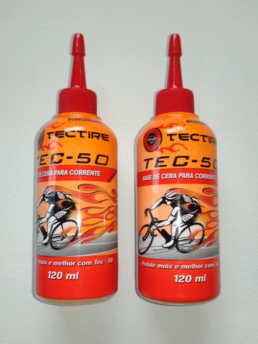 Imagem 5 de 5 de 2 Óleo Lubrificante Tectire Tec-50 Bio Cera Bike - 120ml