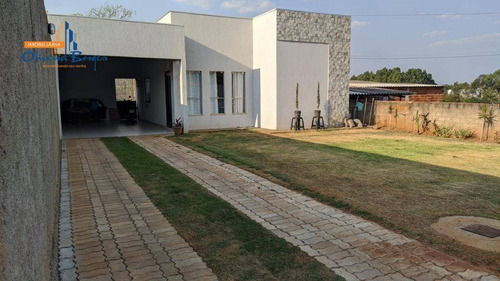 Casa À Venda Por R$240.000 Com Quintal E 2 Quartos No Residencial Arco Íris - Anápolis Go - Ca1666