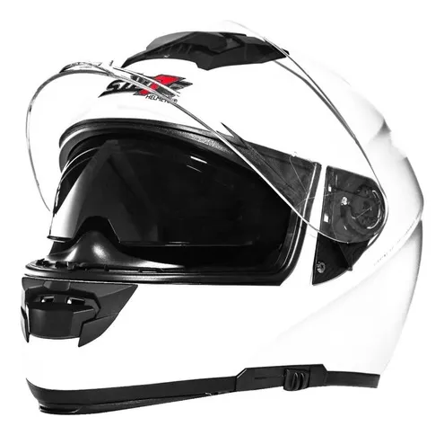 Casco integral para motocicleta, doble visera, modular de cara completa,  con doble objetivo, para correr, aprobado por DOT/ECE para adultos,  hombres