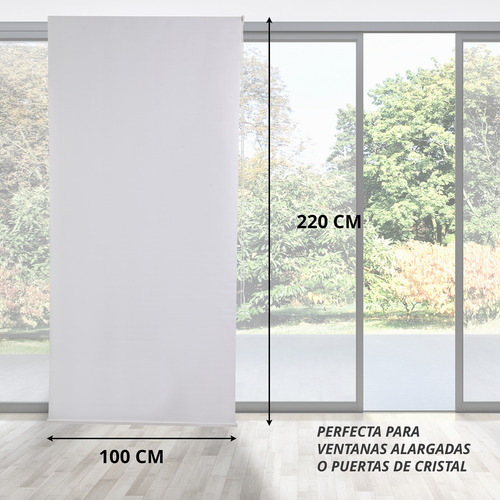 Persiana Enrollable Lisa 100 X 220cm (colores) Blanco