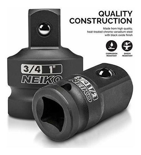Neiko 30223a Adaptador Y Reductor De Impacto, 8 Piezas | Cr-