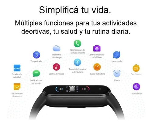 Reloj Xiaomi Wristband 5 Smart Watch Inteligente Español