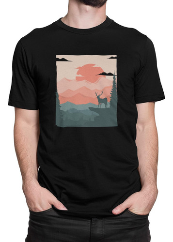 Poleras Gráficas Para Hombre 100% Algodón Suave, Cuello Re