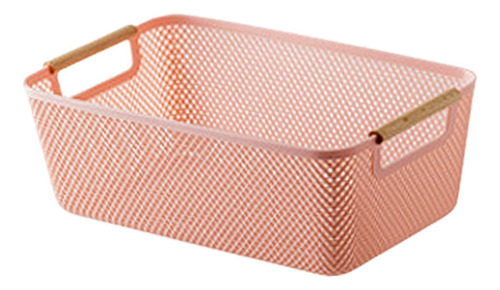 Cesta Del Organizador De Almacenamiento Hueco Cesta Rosa S