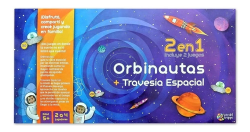 Juego De Mesa Son 2 Juegos En 1 Orbinautas Travesía Espacial