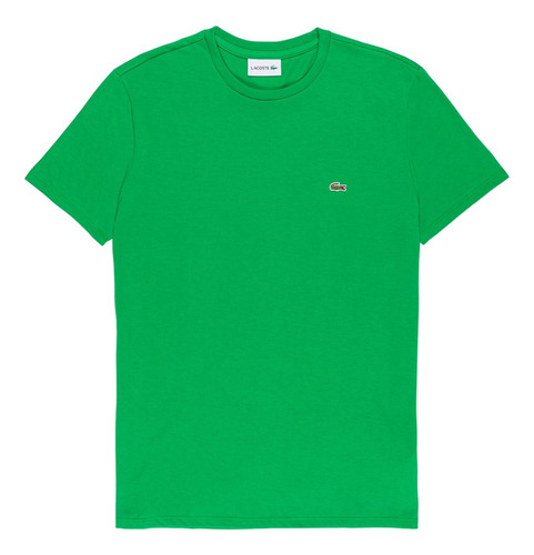 Remera Hombre Lacoste Basica Algodon Pima Regular Verde