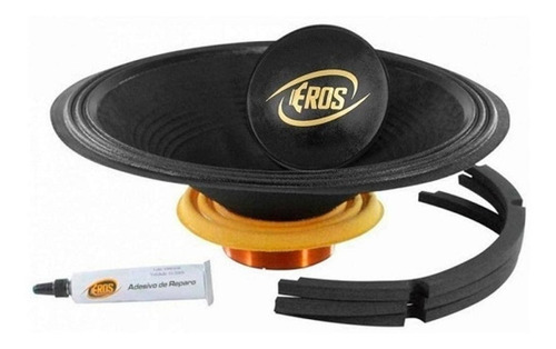 Reparo Woofer Eros 1600 Mg 8 Ohms Medio Grave 800 Rms 12 Pol