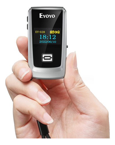Leitor De Código Qr Eyoyo Com Display Lcd, Mini Leitor De C