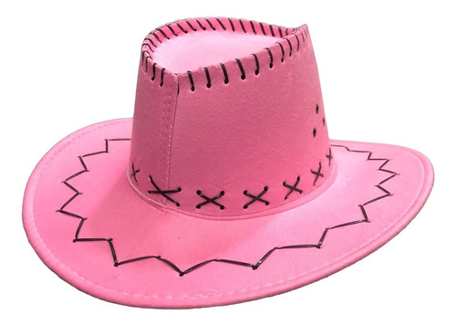 Sombrero Vaquero Sheriff Cowboy Fieltro Disfraz Cotillon