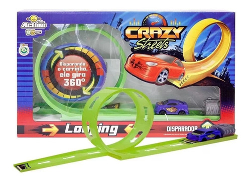 Pista Lançador Carrinhos Mega Speed Bs Toys Infantil Meninos