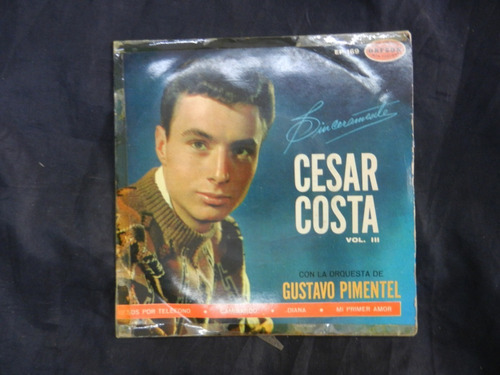 Cesar Costa Lp 7 PuLG Vol 3 Mexico 1962 Ep-169