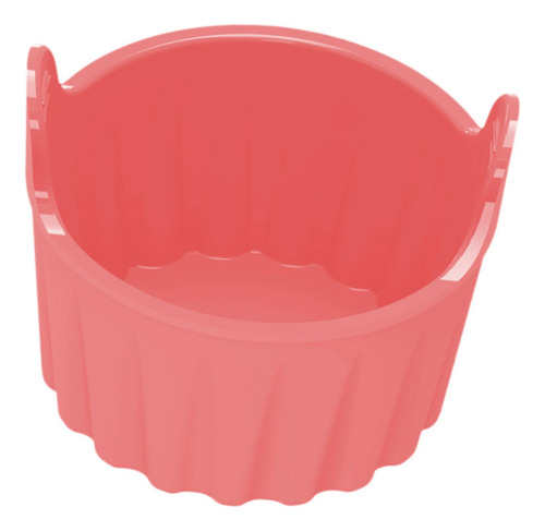 2 Taza Para Hornear De Silicona Para Freidora De Aire, Rosa