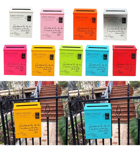 Postal Correio Europeia Com Fechadura De Parede S De Bege
