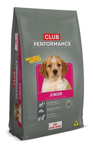 Alimento Royal Canin Club Performance Junior para cão filhote todos os tamanhos sabor mix em sacola de 7.5kg