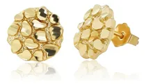 Comprar Pendientes Redondos De Oro 14k Texturizados - 5 Tamaños Disp