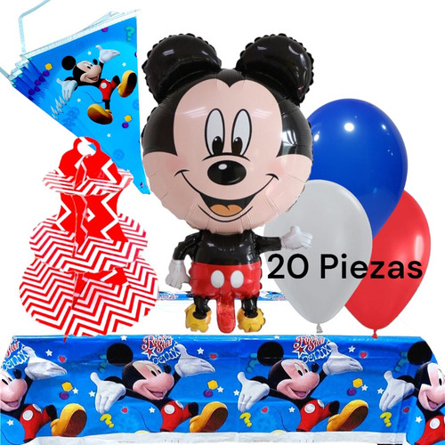 Mantel Mesa Fiesta Plastico Rectangular Mickey Mouse