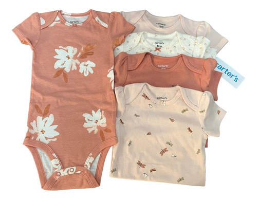 Bodys Mamelucos Carters Niña Bebe Set X 5 En Algodon 