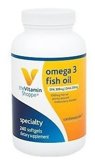 Omega 3 Aceite De Pescado 1000mg - (240 Cápsulas Blandas)