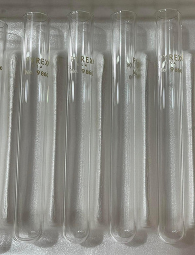 50 Tubos De Ensayo Marca Pyrex 9860
