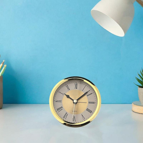 Inserto De Reloj Redondo Con Números, Mini Reloj Oro.