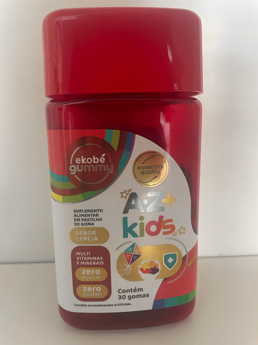 Az+ Kids - Multivitamínico - Ekobé - Sin azúcar - 30 gomitas con sabor a cereza