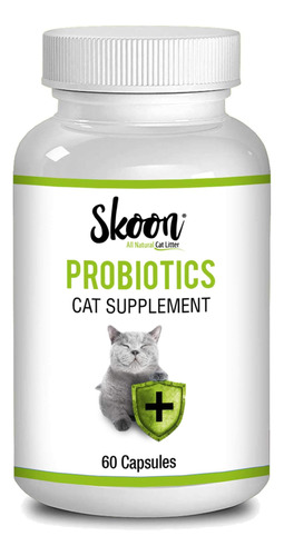 Skoon Suplemento De Probioticos Para Gatos, 60 Capsulas, Mej