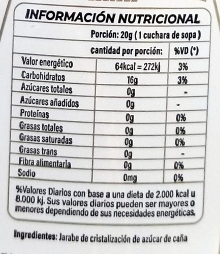 Golden Syrup Jarabe De Caña Dicomere Sin Tacc