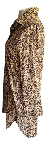 Jcrew Vestido Camisa Animal Print Traído De Usa Xl Divino