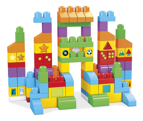 Set de construcción Mega Bloks Vamos a aprender 150 piezas en bolsa