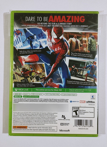 The Amazing Spider-man 2 Xbox 360 Coleccionable Juego 10/10 (Reacondicionado)