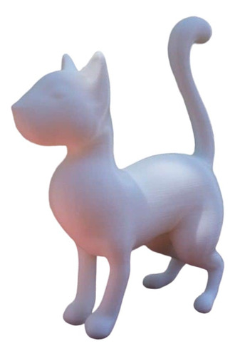 Gato Impreso 3d Simil Tu Mascota 12cm De Alto Decoracion