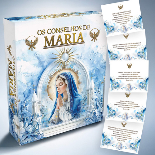 Baralho Com 50 Cartas Mensagens De Maria Mãe De Jesus