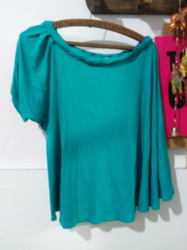 Remera Turquesa Zara. Talle M. 28. Made In Brazil