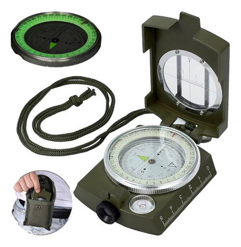 Brújula Militar Impermeable Profesional Alta Precisión