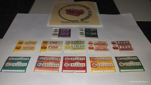 Envolturas De Chicles Adams Antiguas (Usado)