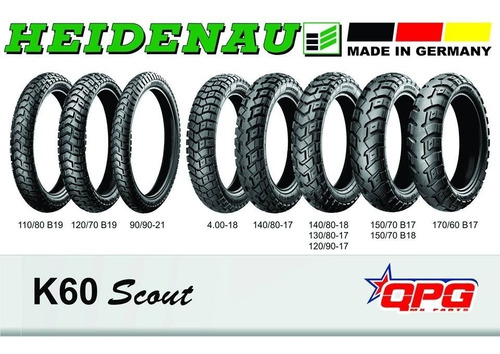 Neumaticos Heidenau K60 120/70/19 + 170/60/17 R1200 Adv Emporio