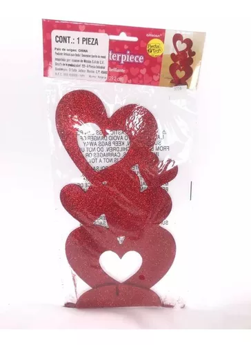 Kit decoracion corazones 3d