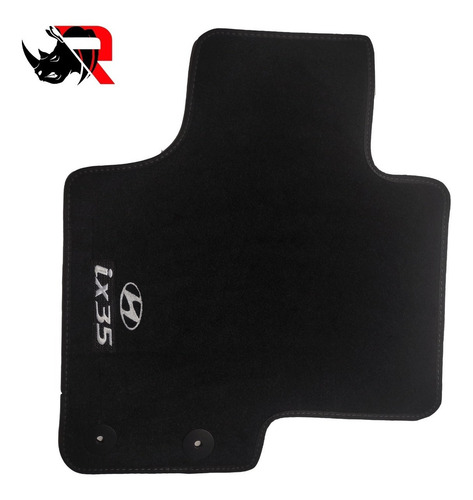Imagen 2 de 5 de Tapete Automotriz Compatible Con Hyundai Ix35 / Blanco / M1