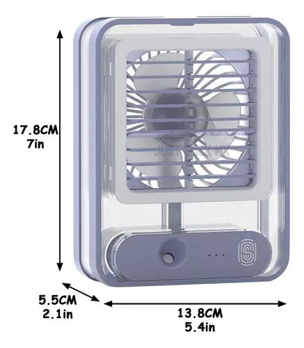 Ventilador portatil recargable aire acondicionado frio para auto mini  abanico