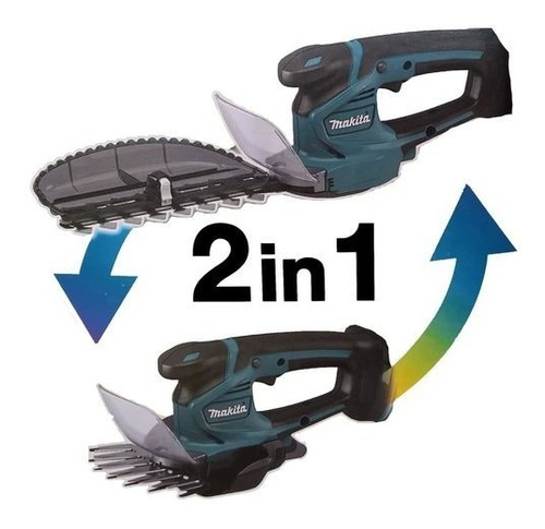 Imagem 3 de 5 de Aparador De Grama Cerca Viva 2 Em 1 + Bateria 3ah Makita