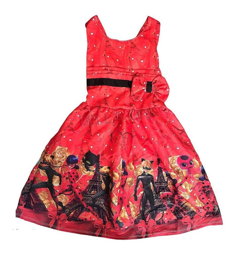 Vestido De Festa Infantil Temático Ladybug